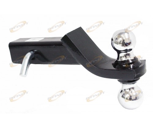 2" Drop Raise Bar w/ 1 7/8" & 2" DOUBLE BALL DRAW BAR HITCH TOW MOUNT w/Pin